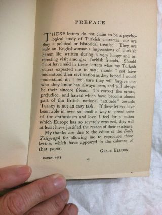 An English Woman In A Turkish Harem,  Grace Ellison,  first Ed.  1915 3