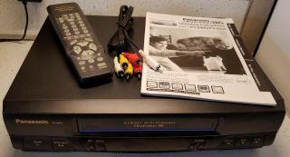 Panasonic Omnivision VCR VHS Player/Recorder PV - 9450 Remote & Instructions 2