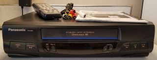 Panasonic Omnivision VCR VHS Player/Recorder PV - 9450 Remote & Instructions 3