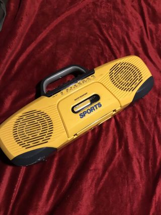 Water Resistant Sony Sports Boombox Model Cfs - 903 Vintage Fm/am Radio Cassette