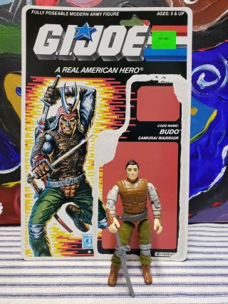 Vintage Gi Joe Budo 1988 File Card Action Figure Toy Hasbro Weapon Wal - Mart