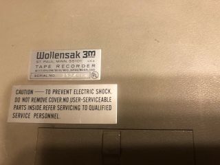 Wollensak 3M 3500 Reel to Reel Tape Recorder Player Great 6