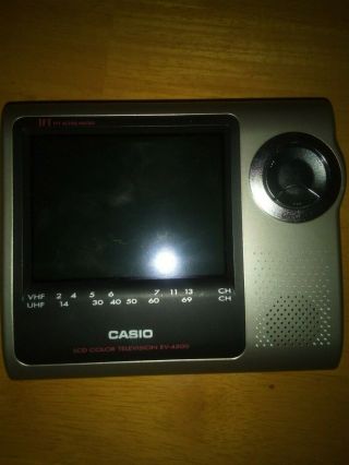 vintage Casio LCD pocket color tv EV4500 5
