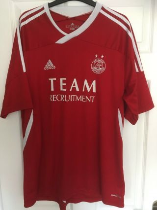 Aberdeen Football Shirt 2011/12 Adidas Xl Scotland Soccer Vintage