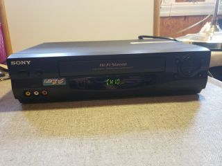 Sony Slv - N55 Hi - Fi Stereo Vcr Player Recorder With Flash Rewind