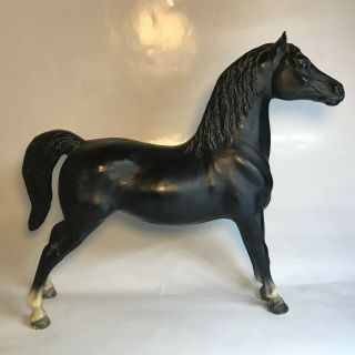 Breyer Horse - Vintage 1970s Model Horse Black Strech Morgan 85