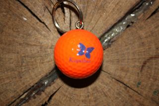 Vintage Orange And Blue Ping Golf Ball Key Chain