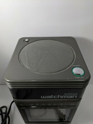 Vintage Sony Mega Watchman FD - 500 B&W TV Am/Fm Receiver Retro Travel 2