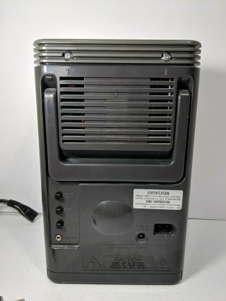 Vintage Sony Mega Watchman FD - 500 B&W TV Am/Fm Receiver Retro Travel 4