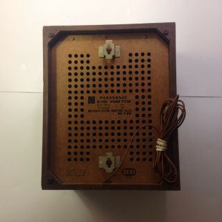 Vintage Panasonic RE - 7800 Speaker System Bookshelf Wall Mount Wood Box 4