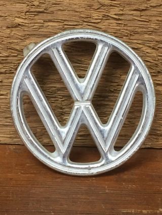 Vintage Volkswagen Vw Aircooled Beetle Bug Hood Emblem Ornament - 3.  25 "