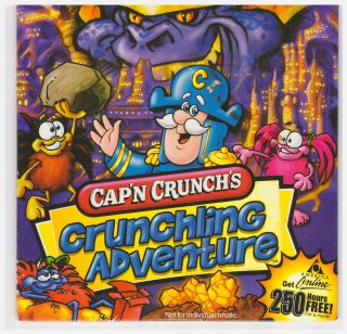 Cap’n Crunch Crunchling Adventure Cd - Rom Computer Game Vintage Cereal Promo