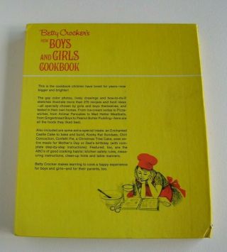 Vintage Betty Crocker Boys and Girls Cookbook 1972,  Golden Press 4