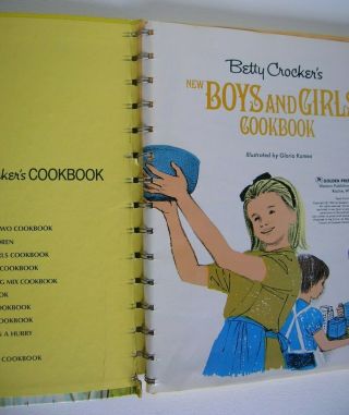 Vintage Betty Crocker Boys and Girls Cookbook 1972,  Golden Press 5