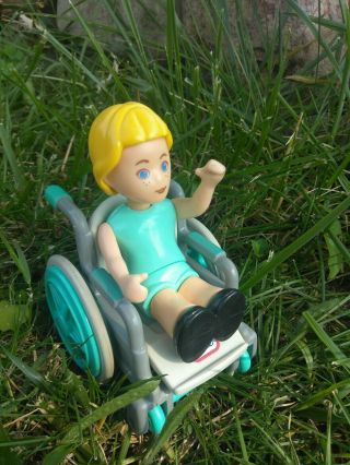Vintage Little Tikes Dollhouse Wheelchair And Girl