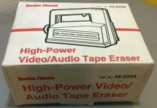 Vintage Radio Shack High - Power Video/audio Tape Eraser 44 - 233a -,