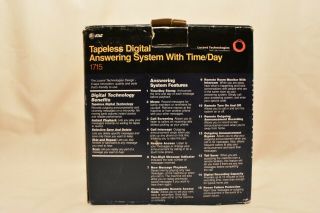 Vintage AT&T Tapeless Digital Answering System with Time/Day 1715 2