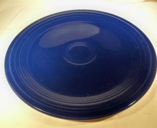 Vintage Homer Laughlin Co.  Fiesta Cobalt Blue 9 - 1/2 " Diameter Dinner Plate
