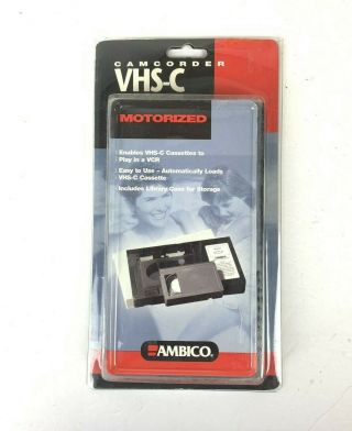 Vhs - C To Vhs Converter V - 0731 Ambico Motorized Camcorder Cassette Tape Adapter
