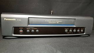 Panasonic Vcr Vhs Tape Player Recorder Great 4 - Head Omnivision Pv - 7450