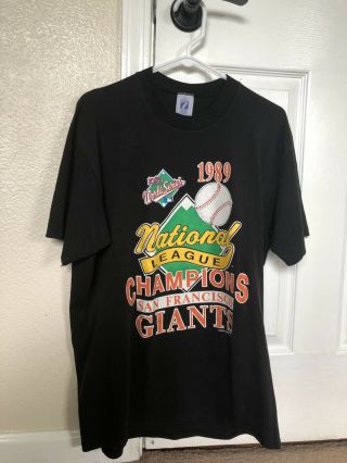 Vtg 1989 San Francisco Giants T Shirt National League Champions Men 