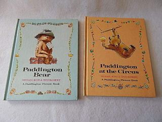2 Paddington Bear Books - Paddington Bear (1973) & Paddington At The Circus (1974)
