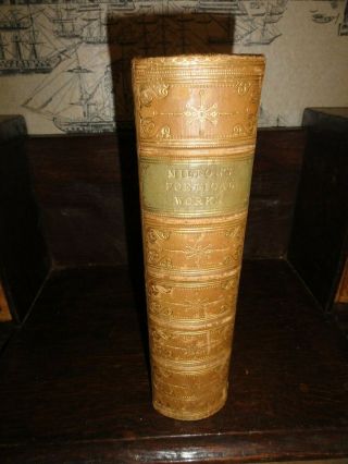 1883 THE POETICAL OF JOHN MILTON PARADISE LOST REGAINED fine binding @ 7