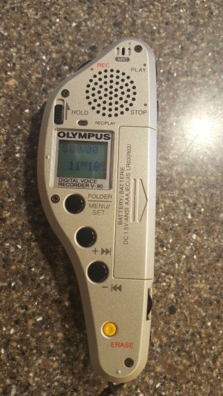 Olympus V - 90 Digital Handheld Voice Recorder,  Japan,  Retro,  Vintage