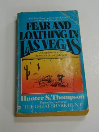 Fear And Loathing In Las Vegas Hunter S.  Thompson Vintage Paperback Book 1st 