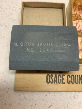 Vintage Grumbacher knife Sharpening Stone 1040 for Wood Carving & cutting Tools 2