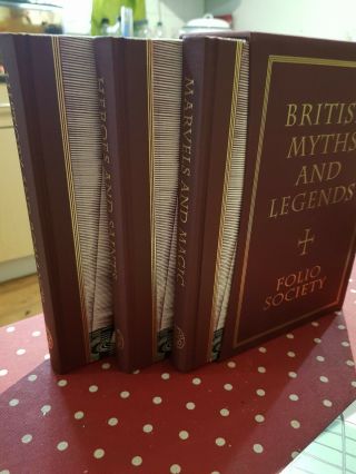 British Myths and Legends - 3 Books Folio Society 2