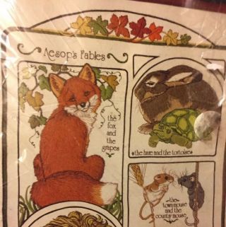 Dimensions Crewel Embroidery Kit 1157 Aesop’s Fables By Powell,  Vintage 1979 5