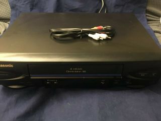 Panasonic Pv - V4022 4 Head Omnivision Vhs Vcr With Cable