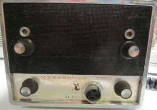 Vintage Johnson Messenger Two Black Face Cb Radio Transceiver
