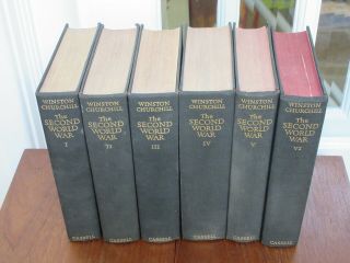 Winston Churchill - The Second World War.  Vols 1 - 6.  First Editions
