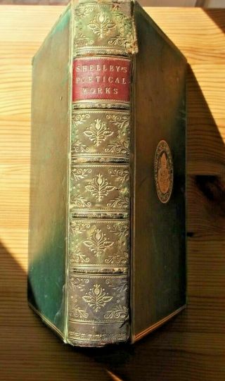 The Poetical Of Percy Bysshe Shelley By William B Scott Leather Bound 1883