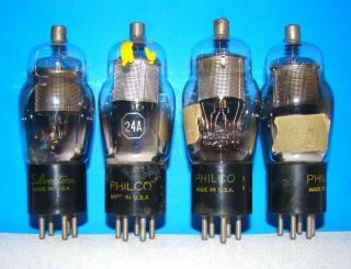 No 24a Philco Radio Vintage Vacuum 4 Tubes Valve St Type Shape 224 24 324