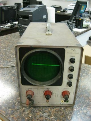 Vintage Dvry Technical Institute Oscilloscope Tube Type