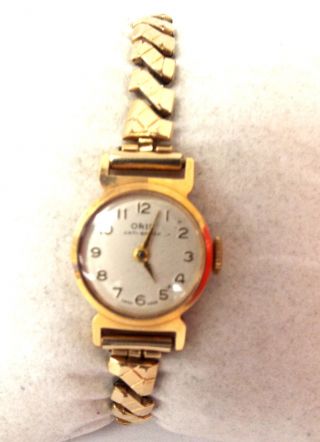 Ladies Vintage Oris Anti - Shock Excalibur,  Rolled Gold Mechanical Wristwatch - U03