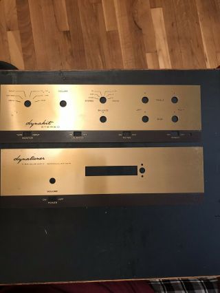 Vintage Brass Front Panels For Dynakit Stereo/dynatuner