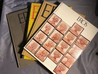 1962 Eros Book Set 1 2 3 4 Spring,  Summer,  Autumn,  Winter Marilyn Monroe Nude