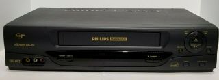 Philips Magnavox Vra411at22 Vcr Player Vhs Recorder No Remote
