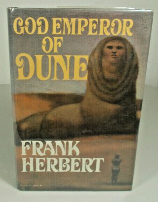 God Emperor Of Dune Herbert Dj Hc 1st Edition 1981 6th Impression Mylar Wrapped