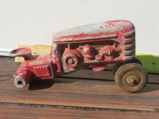 Vintage 1950’s Hubley Toys Red Paint Die Cast Metal Toy Farm Tractor Parts