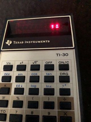 Texas Instruments TI - 30 Calculator with Case VINTAGE and 3