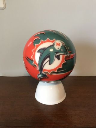 Miami Dolphins Bowling Ball Usbc Viz - A - Ball Vintage Nfl Football Brunswick