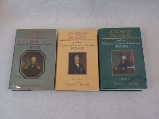 Robert V.  Remini 3 Volume Biography Of Andrew Jackson 1765 - 1845 Harper & Row Hcs