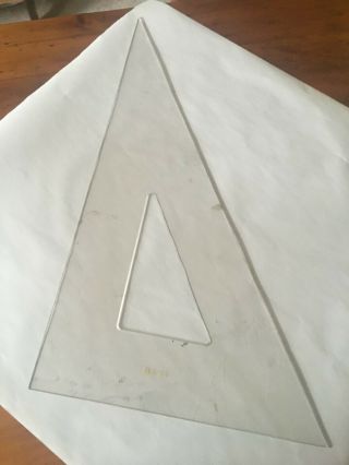 7 Vintage Drafting Triangles - Alvin Arttec etc 5