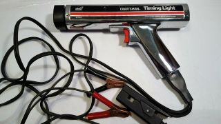 Vintage Craftsman Timing Light Gun Sears Inductive Chrome Model 161.  213400