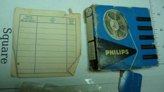 Philips Agfa vintage blank 3 inch reel to reel tape with mailing box 4